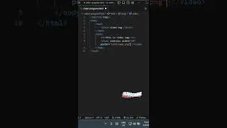 🧑🏻&zwj;💻 How To Add Video Tag | Html Css #coding #short #html