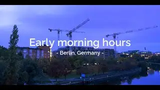 Early morning hours in Berlin timelapse - 19s - HD res - FREE STOCK FOOTAGE