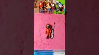 Security guard from the squid game  Metal casting