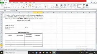 1. Fungsi SLN dalam Excel