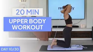 20-Minute Upper Body Pilates Board Workout | Reformly November Challenge | DAY 10