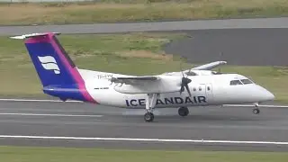 Icelandair Dash 8-200 Landing | Reykjavik Airport