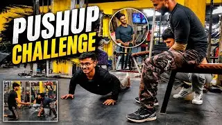 CRAZY PUSH-UP CHALLENGE WITH GYM TRAINER || BY 4xChallengers