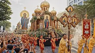 Sinulog Holy Procession 2026 Millions of people!  Massive Floats, Dancers & Priests 4K