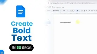 Как сделать текст жирным в Google Docs [просто]