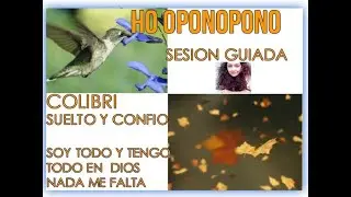 HO OPONOPONO COLIBRI+SUELTO Y CONFIO ALE CARRILLO