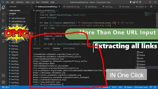 Extracting All Links using python for Multiple Website Links | Extracting to file| Using Python|