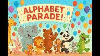 the alphabet parade, learn with me...