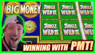 OMG! BIG MONEY WIN ON JUNGLE WILD BIG MONEY BURST WITH PMT! ➜ G2E WEEK AT THE VENETIAN!