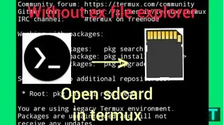 How to access sdcard in termux.