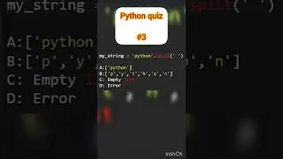 quiz for a python developer | part 3 