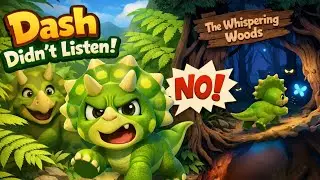 Dash The Dino Didn't Listen! | Kids Short Story with Moral Lesson