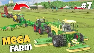 Эффективная цепочка производства упакованных тюков | MEGA FARM | Farming Simulator 25
