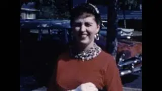 19 5 Bobbi Cahill & Walter Booth Wedding. Ruth coming or going. Martha Cahill at 140 O Street. 1959