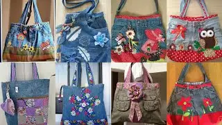 90 latest old jeans Denim handbag ideas for girls