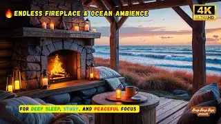 Ocean Breeze & Fireplace Crackle &ndash; Deep Sleep & Focus Ambience