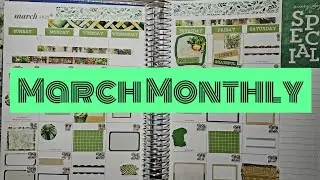 March Monthly Setup in my Memory Planner