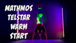 Mathmos Telstar Lava Lamp Warm Start Relaxing ASMR - With Stormy Rain Sounds