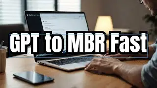 How to convert hard drive from GPT to MBR partition and back