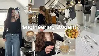 engineering student vlog📑ᯓ★ productive studying at the library, exam prep,  romanticizing winter