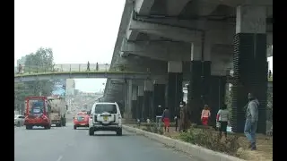 Driving along Uhuru Highway and Mombasa Road