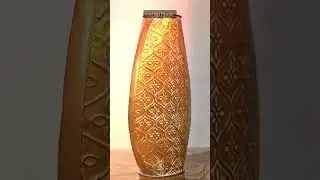 Aurum Bloom &ndash; Vintage Gold Embossed Metal Vase | Lavish Home #sale #home #homedecor #youtubeshorts