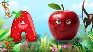Простой способ выучить алфавит ABC || Видео для малышей: A — яблоко 🍎, B — мяч и многое другое.