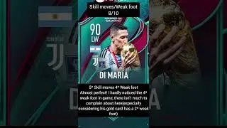 WORLD CUP TEAM OF THE TOURNAMENT DI MARIA REVIEW #fifa #worldcup #argentina #shorts #gaming #viral
