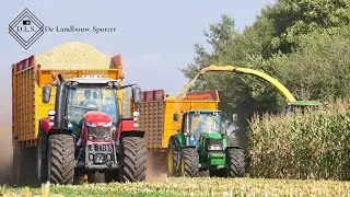 Mais hakselen 2020 | John Deere 6750 | John Deere + Massey Ferguson