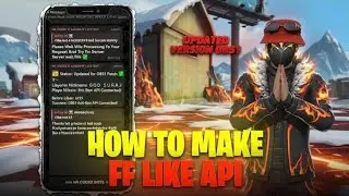 HOW TO MAKE FF LIKE API  EASY WAY TO MAKE LIKE API 🔥  FF LIKE API TUTORIAL