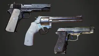 Uncharted 4: Unique NPC Handguns Showcase