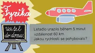 Poč&iacute;t&aacute;me rychlost letadla.