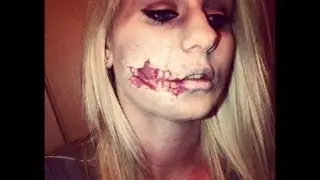 Zombie Makeup Tutorial - Exposed Teeth