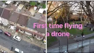 Drone flying for the first time