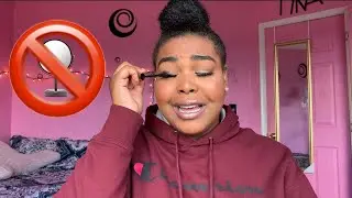NO MIRROR MAKEUP CHALLENGE | BEAUTYBYTYRA