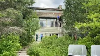 Roof Cleaning Time Lapse