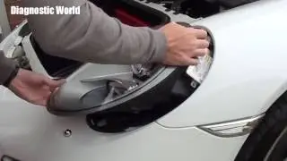 Porsche 911 991 Front Headlight Removal Guide For Bulb Change