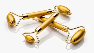 golden face massager 3D