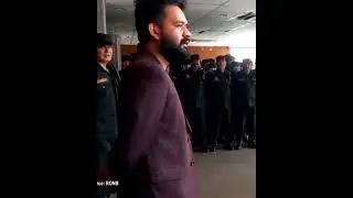 Balen shah briefing Kathmandu Metro Police about the work. #honestyisthebestpolicy #balenshah #kathm