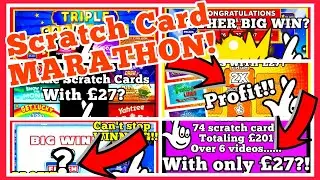 I played EVERY online Scratch Card with &pound;27 MARATHON! | Bierans Cards
