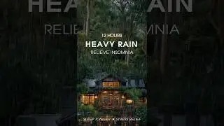 Relieve Insomnia & Anxiety: Heavy Rain at Lake House 🌧️ Sleep Tonight & Stress Relief