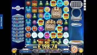 Reactoonz Slot &pound;1 spins BIG WIN!!
