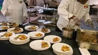 Executive Chef Jimmy Carter  and Chef D plate a private Event