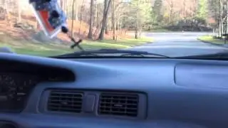 Ricer Drifts His Boosted Camry And Almost Crashes