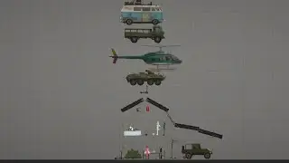 Dropping every vehicle in the game into a wooden house / Total Destruction 🚌🏠 | Melon Sandbox 