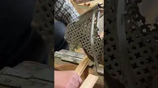 The Process of Making a Bamboo Screen: Hand-Weaving 800 Strips