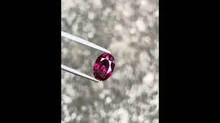 3.37 carats | Pinkish Red Garnet Stone Oval Cut Natural Tanzanian Gemstone #garnet #gemstone