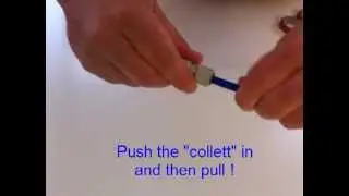 How to Remove Your Water Filter Tube from a Speed-Fit / Push Fit Connection Fitting