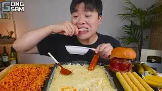mukbang taking extreme bites mukbang ASMR food ETING 🍜🍔🌭🍟🥧🍝اصوات الاكل اتحداك ماتجوع