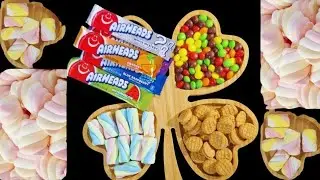 🍬✨ colorful sweets & delicious chocolates & crunchy cookies platter ASMR ✨🍬